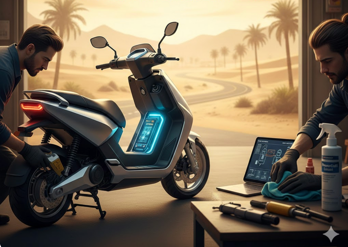 Electric Scooter Maintenance Tips UAE Heat 2025 | Battery & Motor Care Guide